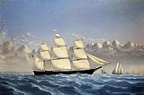 Clipper Ship 'Golden West' of Boston, Outward Bound by William Bradford